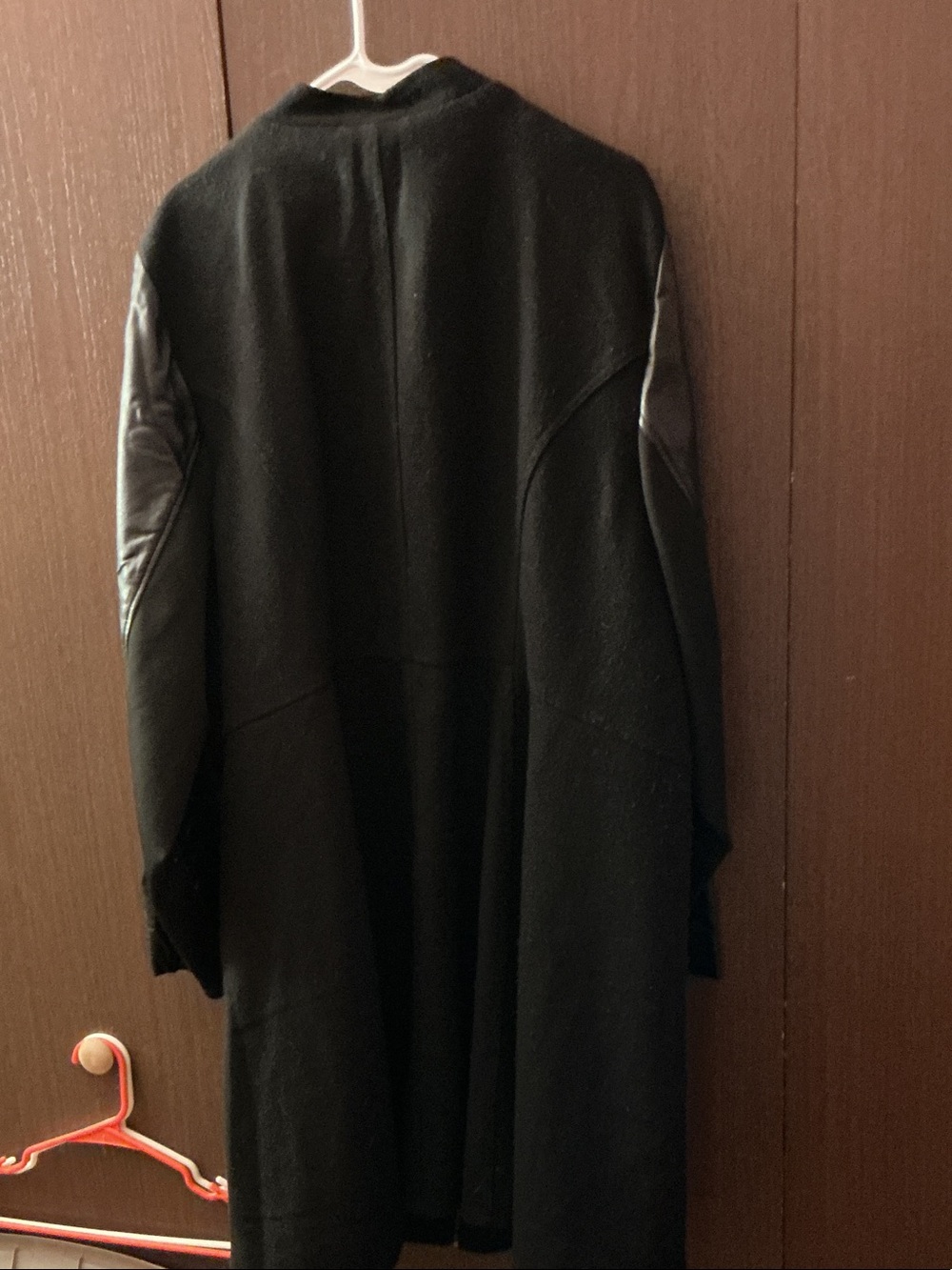 torrid Black Military-Style Coat with Faux Leather Sleeves (size 5) - Picture 2 of 2